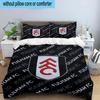 3pcs Fulham F.C Printed Bedding Set Duvet Cover Closure Includes 1 Duvet Cover & 2 Pillowcases Bedding Sets Home Decor Gifts
