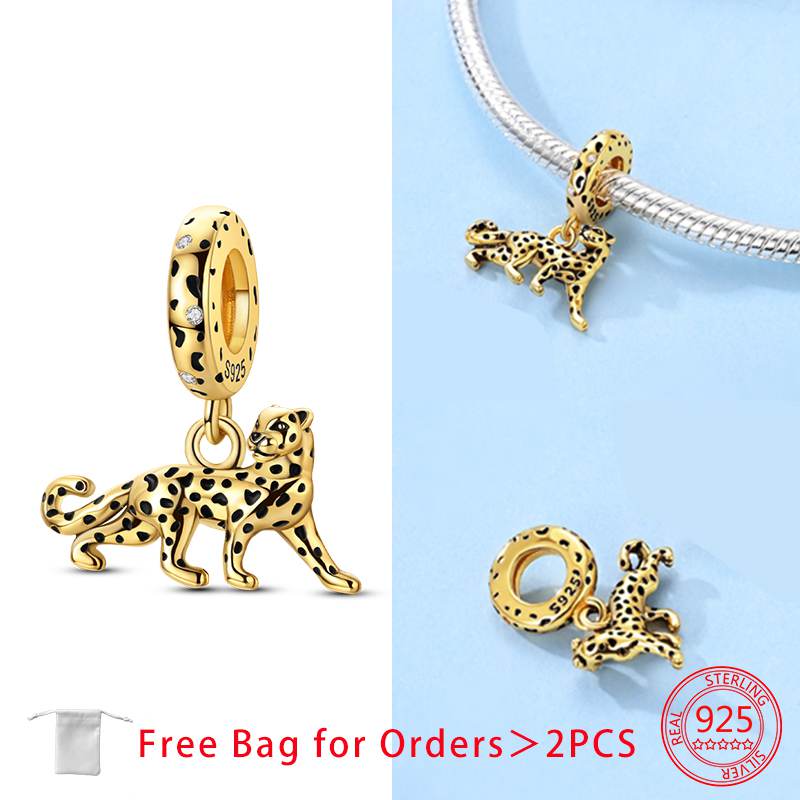 Animals Beads Pendant Fit Bracelet Necklace Charms Copper Originales Accessories Bead Jewelry Making Fine Jewelry Gift
