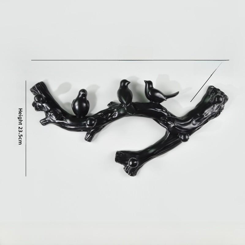 Sleek Bird Wall Hook Resin Organizer For Bathroom And Bedroom Storage Accessory