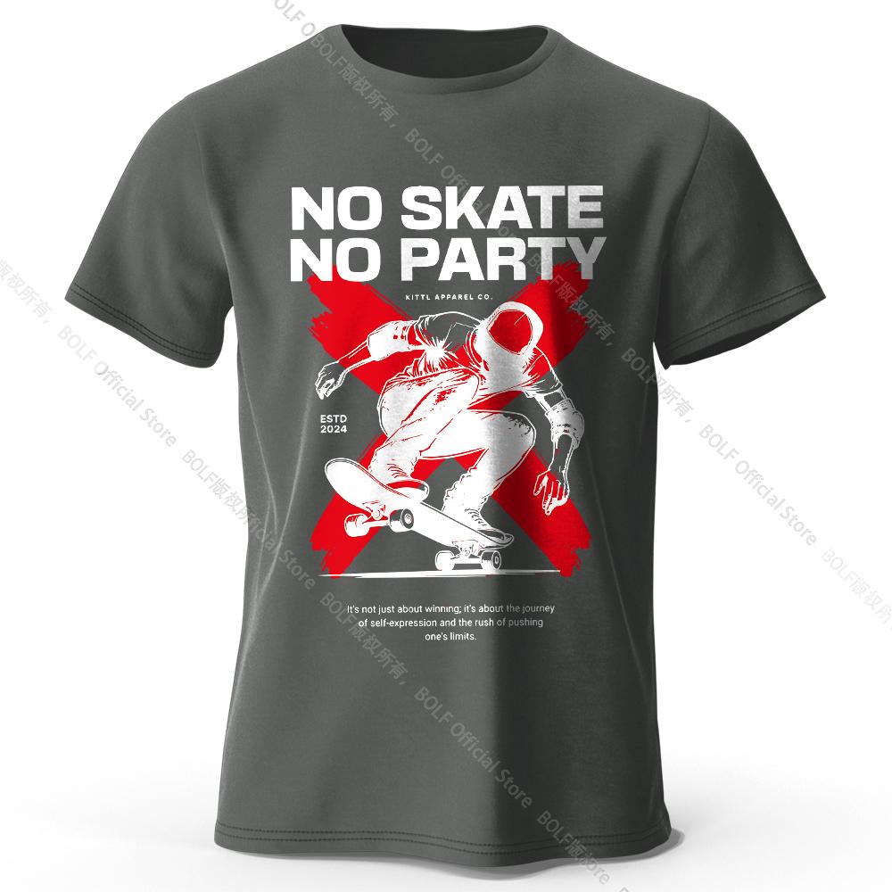 Skateboard Graphic T-Shirt 100% Cotton Urban Street Style Tee for Men and Women Casual Skate Wear