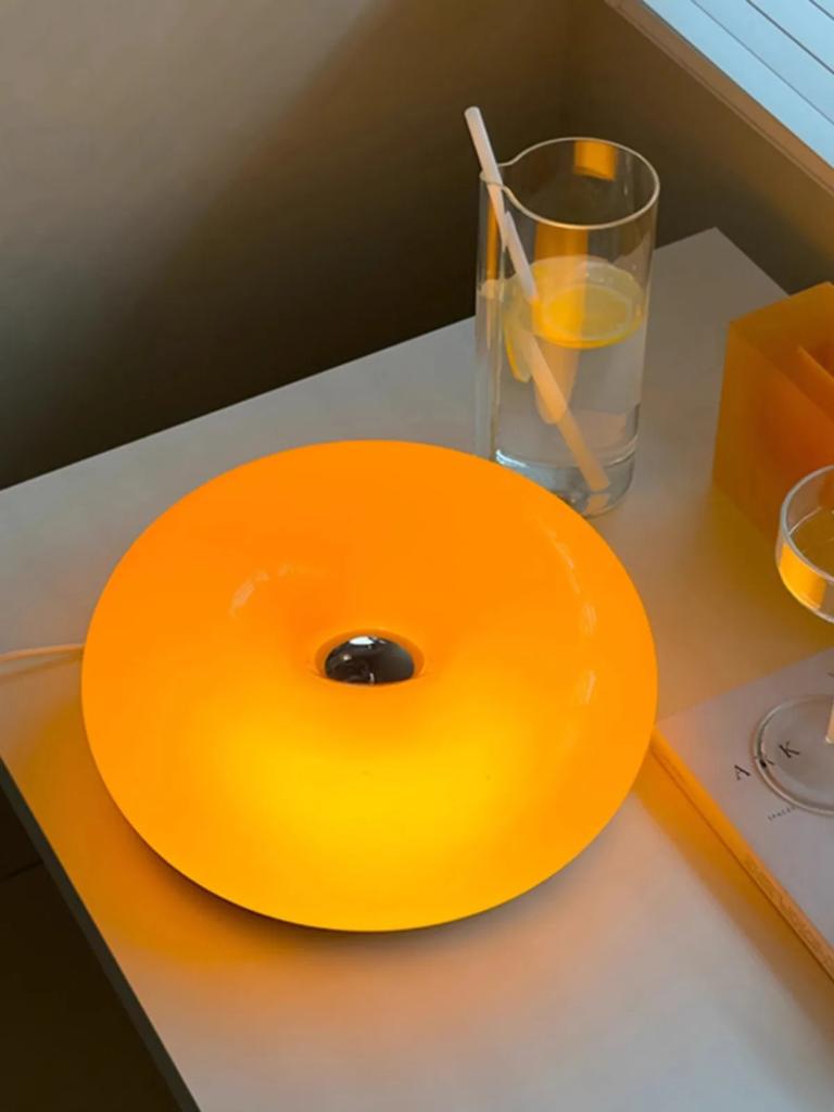 Retro Glass Wall Lamp Orange Light USB Plug For Living Room Bedroom Study Stairway Indoor Tricolor Ambient LED Lighting Fixture