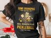 Comfort Colors Pickleball Grandpa T-Shirt Funny Cartoon Design Gift