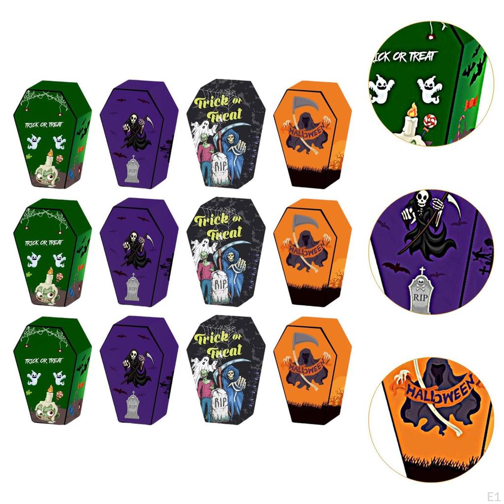 12pcs Paper Sweets Candy Boxes Gift Keepsake Gifts for Festival Lovers Kids