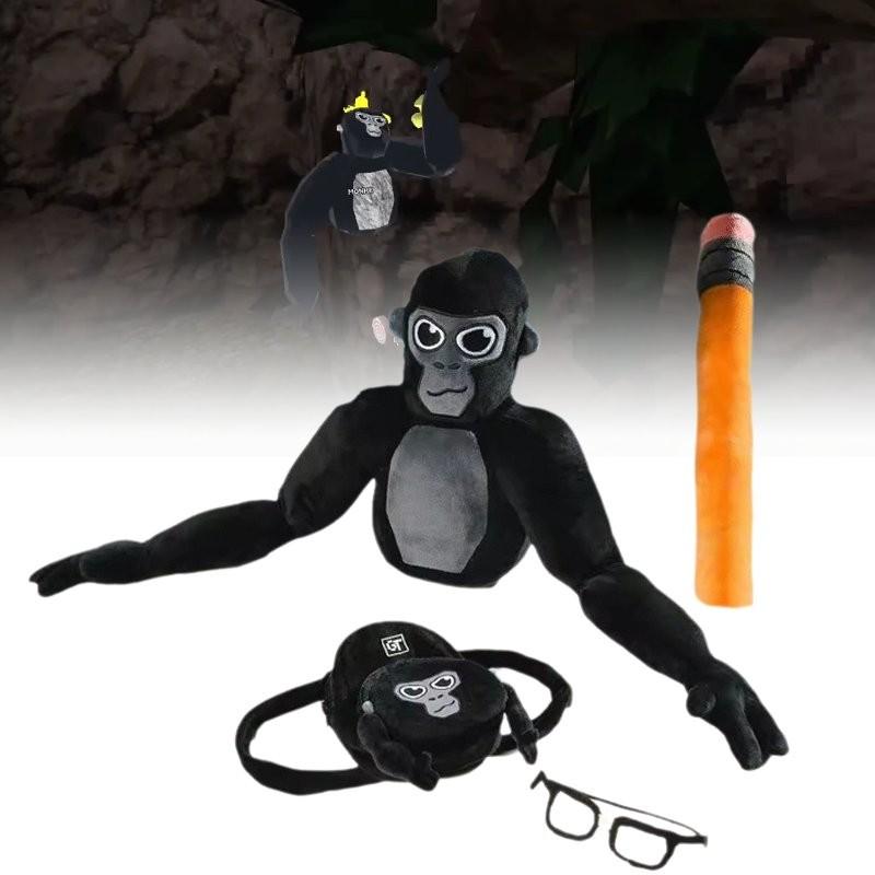 Gorilla Game Tag Plush Toy Pen Glasses Backpack Pillow Room Gift Decoration