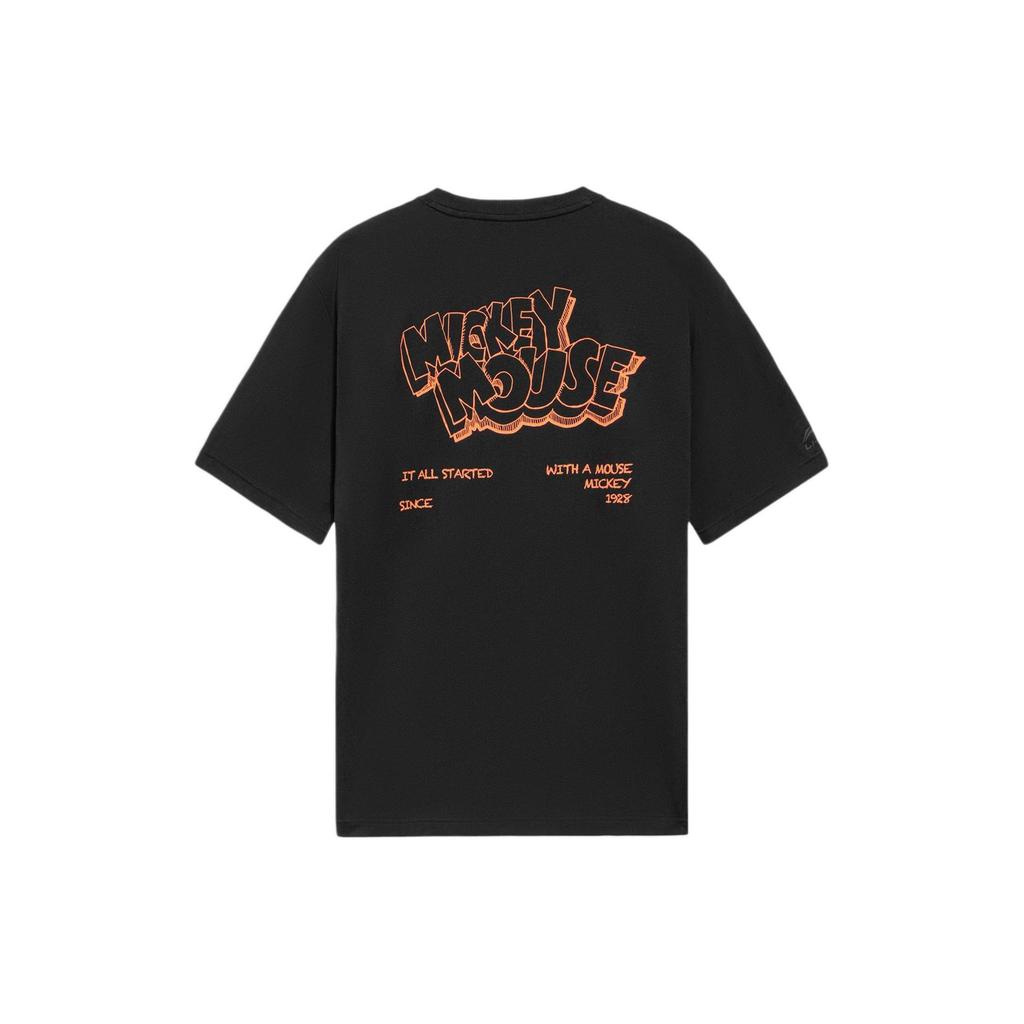 Li Ning x Disney , Disney T Shirt Unisex Black AHSS947-1