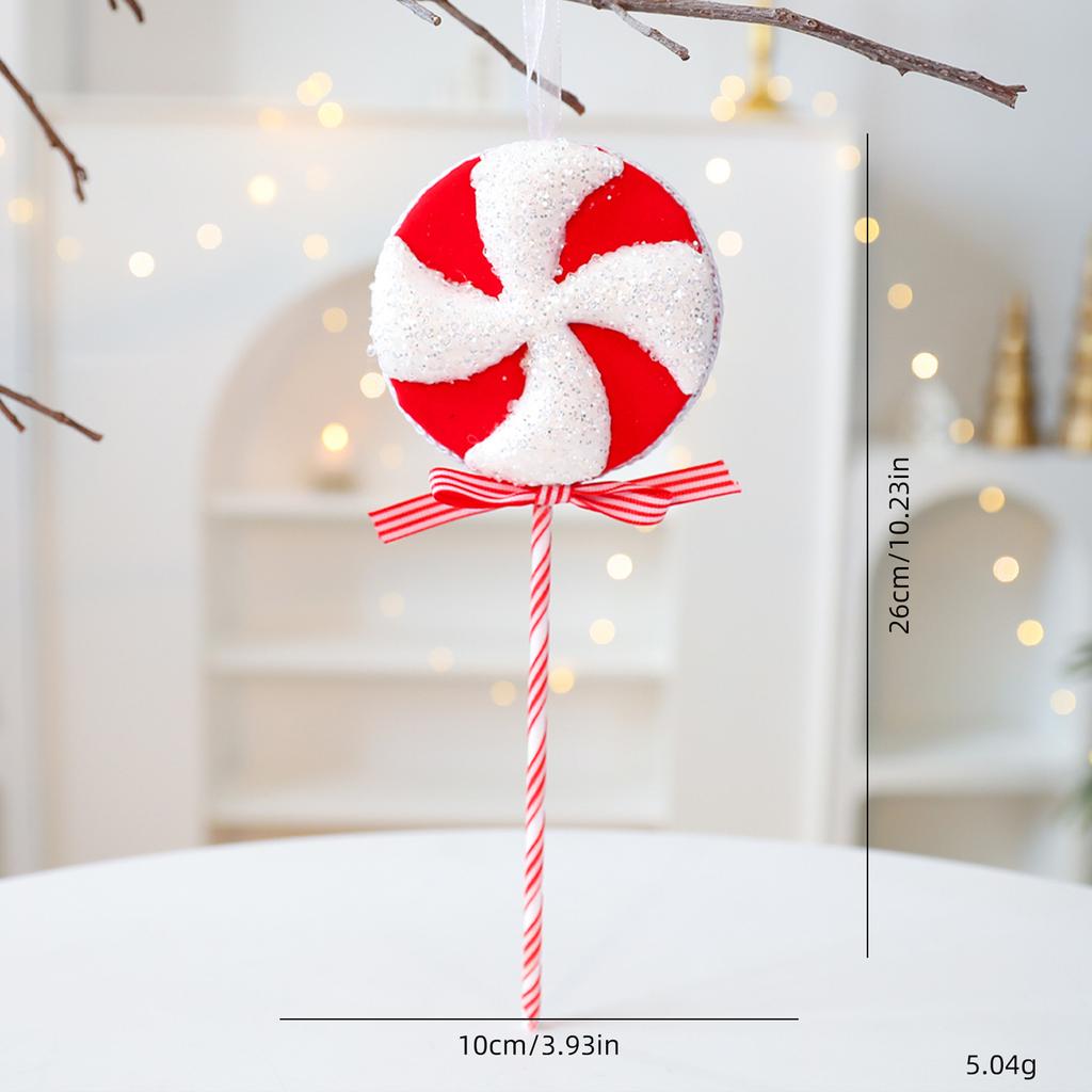 Foam Candy Cane Lollipop Pendant Christmas Decoration Christmas Tree Ornament