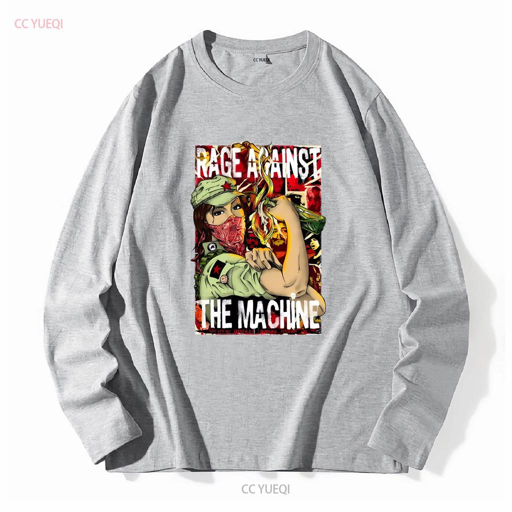 Rage Against The Machine White T Shirt J87168 Long or Short Sleeves Vintage Washed Comfortable Soft Fashion Unisex Graphic