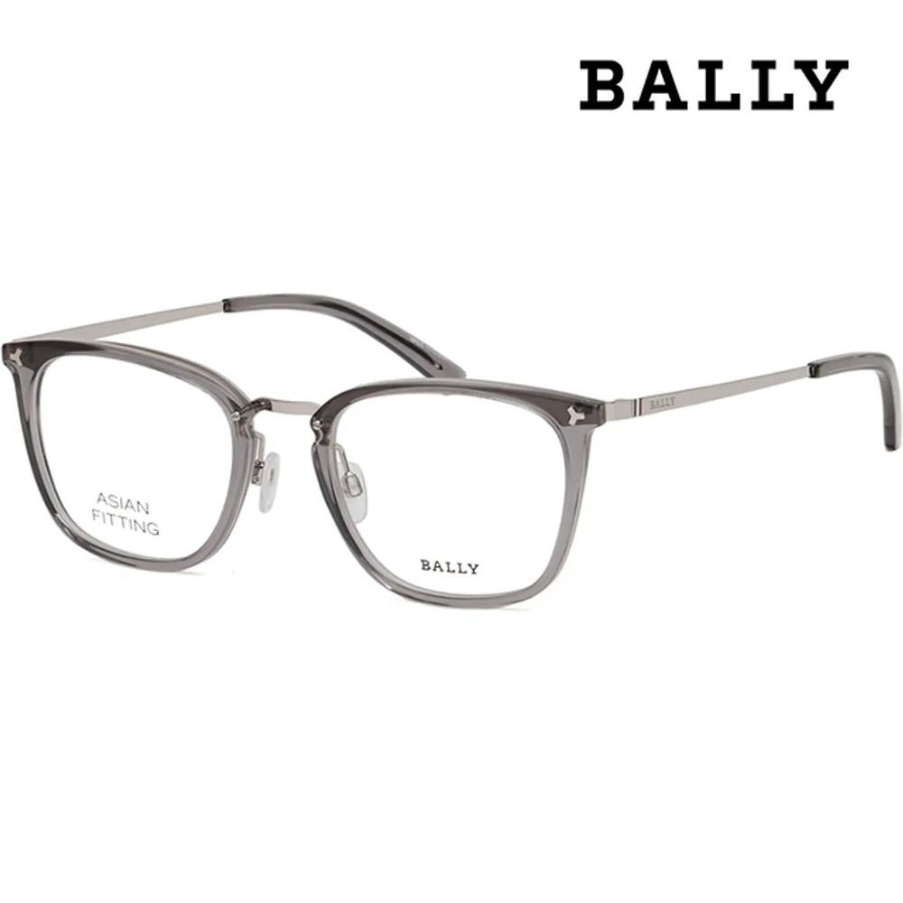 Bally Eyeglass Frames BY5037D 020 Gray Transparent Horn-rimmed Fashion