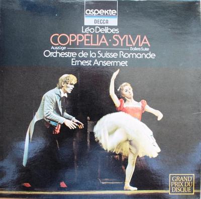 LP deska L'ORCHESTRE DE LA SUISSE ROMANDE, E - Coppelia, Výňatky • Sylvia, Balet- 642421AH Decca Roma Německo Klasická Použitá