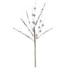 Glitter Coated Christmas Tree Picks Gold Red Pink Floral Branches  Holiday Party