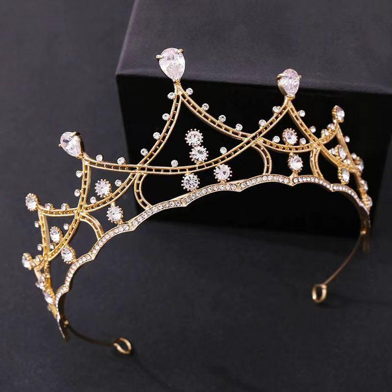 Children's Crown Hair Accessories  Cute Princesses Girls  Water Diamond King Crown Hair Bands Birthday Gifts for Girls Baby Headbands and Headwear