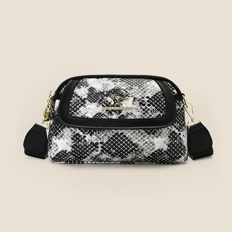 

Autumn/Winter 2025 Versatile Casual Handbag - Fashion Pattern Shell Crossbody Bag Single чорний