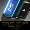 5000mAh Portable Solar Camping Light,Rechargeable Flashlight with Magnetic,Hook,Waterproof,Camping,Outdoor,Fishing,Car Repair,Tent