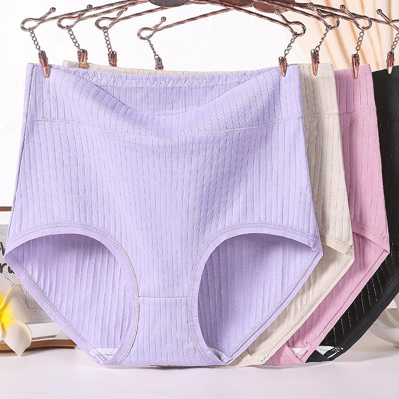 Plus Size Women's Cotton High Waisted Mother's Year of Life Red Panties