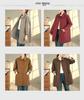 Women's Mid-Length Trench Coat - 2025 Autumn/Winter Korean Style, Casual & Versatile Literary Design