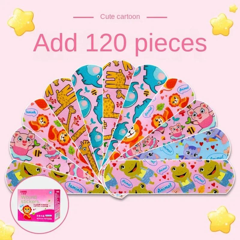 120 Pcs/box Cartoon Band-aid Cute Mini Children Breathable Waterproof Bandage Medical Ok Bandages Hemostatic Patch