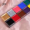 Professional Grade Face Art 12 Colors Body Paint Set, Painting Smooth Texture Makeup Kit for Halloween Party, Stage Costume, Cosplay, Festival