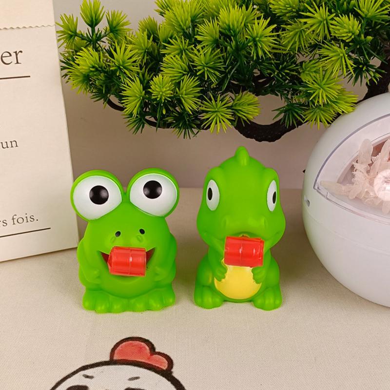 Kids Creative Stress Relief Fidget Toy Pinch Frog Dinosaur Sticking Out Tongue Relief Fidget Toy Christmas Gift