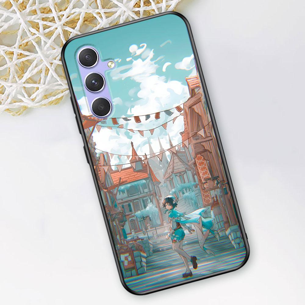 Barbatos Genshin Impact Case for Samsung Galaxy A51 A53 A54 A31 A52 A12 A13 A21s A22 A32 A11 A22 A33 A41 A52s TPU Phone Cover