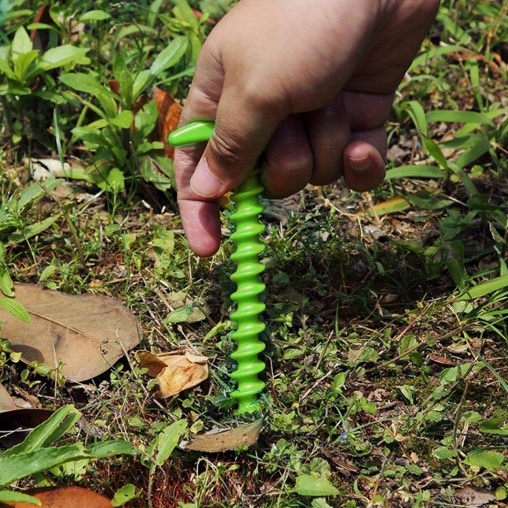 5/10pcs Nylon Plastic Screws Spiral Tent Piles Outdoor Hiking Camping Sunshadetravel Bag Tentand Canopy Accessories