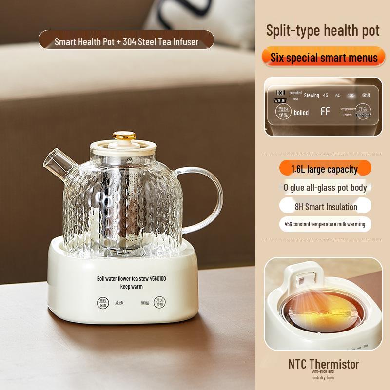 Glass Electric Kettle Gift Set for Floral Tea - Perfect Company Souvenir