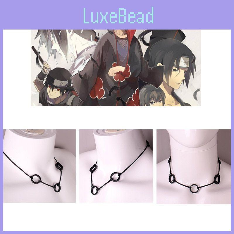 Fashionable Anime Naruto Uchiha Itachi Necklace With Unique Three Ring Pendant