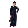 Marineblaues Herbst-Mode-Set für große Mädchen: Kapuzenjacke & Lässiges Zweiteiler-Outfit (Stil 2025)