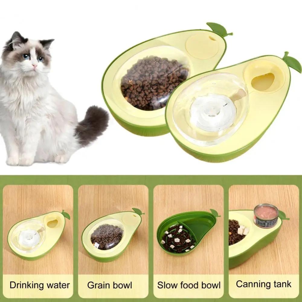 Avocado Shape Pet Feeding Water Bowl Multi-functional Dog Food Container  For Dogs and Cats