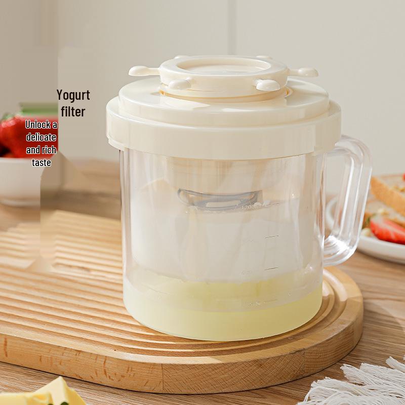 Homemade Greek Yogurt & Cold Brew Filter Bowl with Separator Gauze