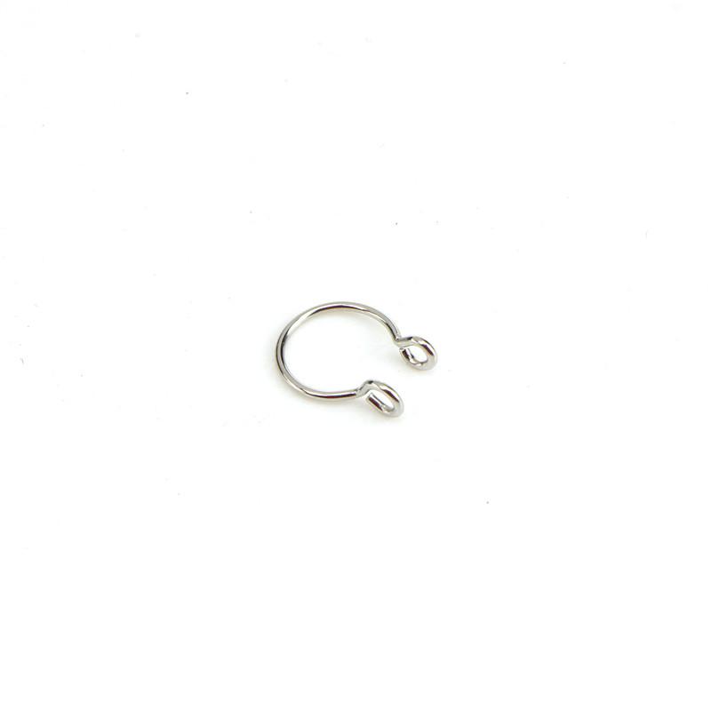 Women Fake Piercing Nose Ring Hoop Septum Piercing Nose Clip Rock HipHoop Stainless Steel Magnet Fashion Body Jewelry