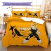 Ropa de cama con patrón de Vegito, Juego de colcha, Funda de colcha, Funda de almohada, Regalo de cumpleaños para el hogar (1 * funda nórdica + 2 * fundas de almohada, sin núcleo)