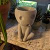 Luminous Face Planter Pot Head Flower Pot Cute Resin Succulent Planter Flowerpot With Drain Hole For House Office Decor