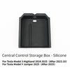 For Tesla Model Y Launch Juniper 2025 Model 3 Highland 2024 Center Console Eyeglasses Storage Box Armrest Box Silicone Pad