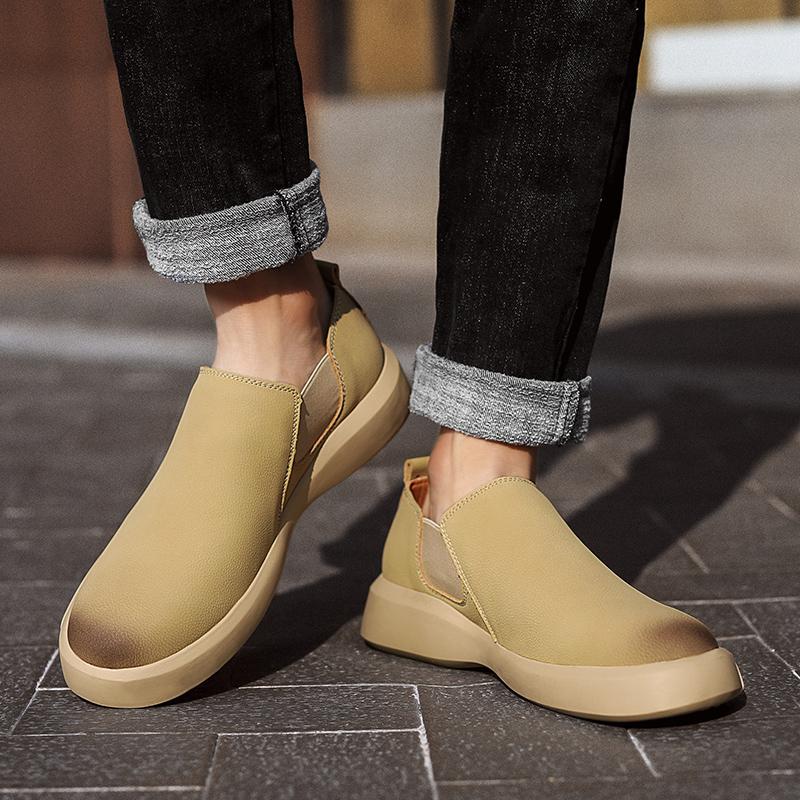 Vysoce kvalitní pánské boty z pravé kůže Pohodlné nazouváky Pánské mokasíny Výprodej Pánské Řidičské boty Běžná obuv 38 -47