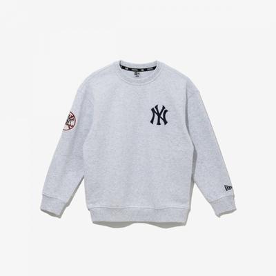 New Era Kinder Mlb New York Yankees Team Logo Sweatshirt Heather Grey 14681103