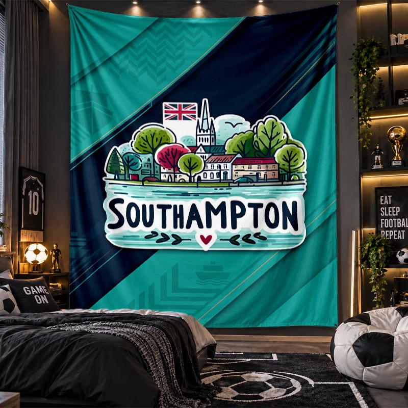 Wall Hanging Tapestry Southampton Print Cloth for Living Room Bedroom Home Decor