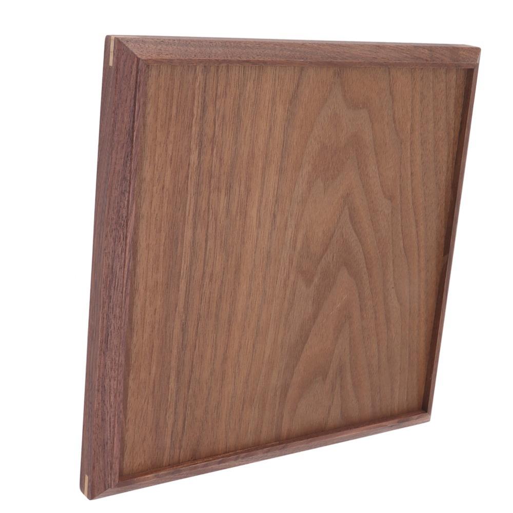 Square Wooden Serving Tray Wooden Wooden Platter Tea Serving Serving Tray  Kitchen S