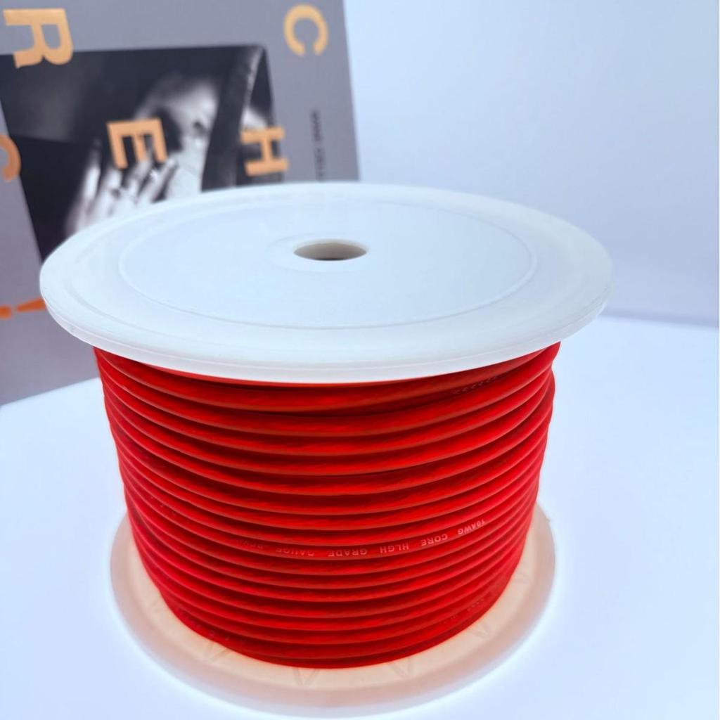 10GA Pure Copper Car Audio Amplifier Power Wire for Subwoofer Modification
