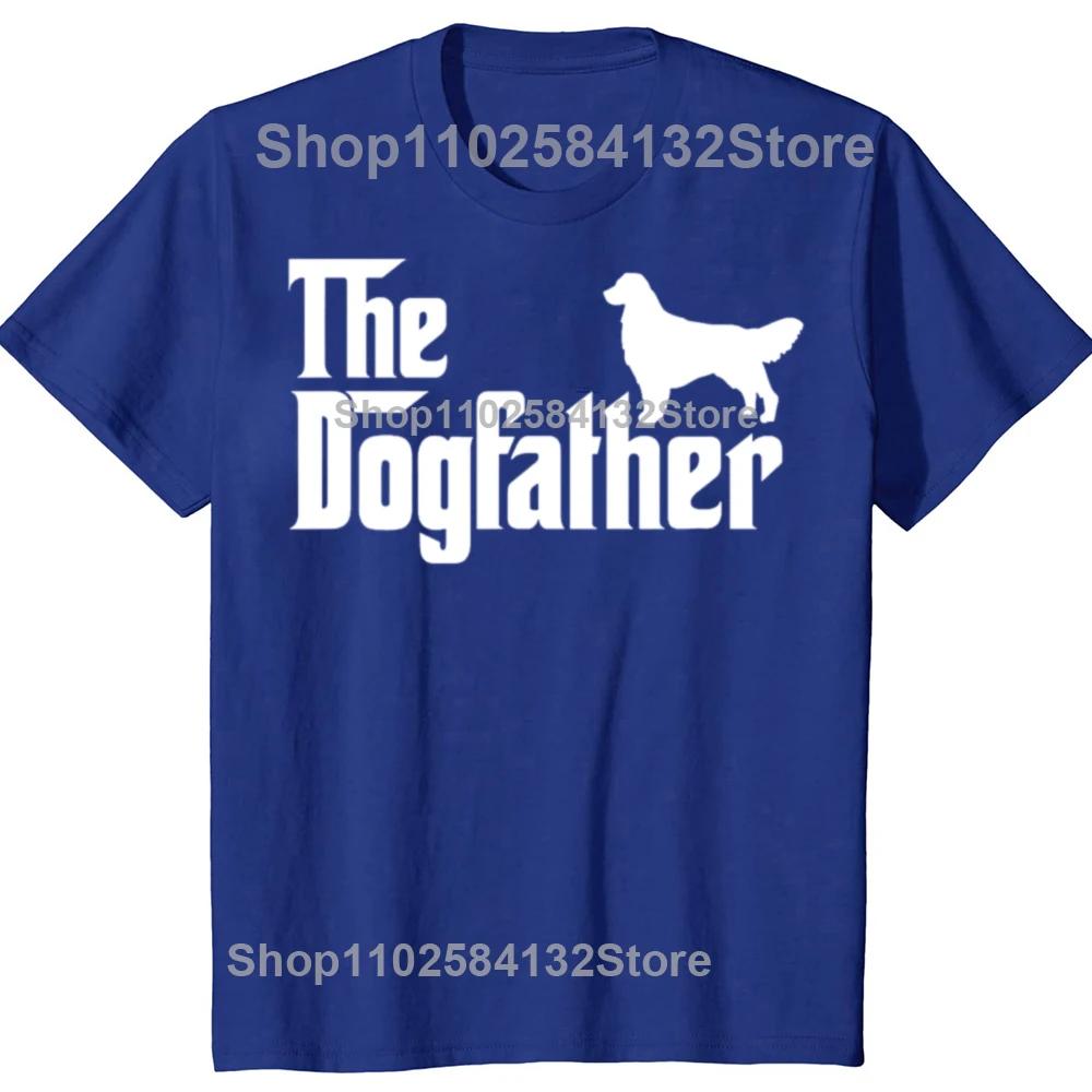 Golden Retriever The DogFather Fathers Day TShirt Men Women Dog Owner Gift TShirt Loose Casual Tops Tees Oneck Oversized