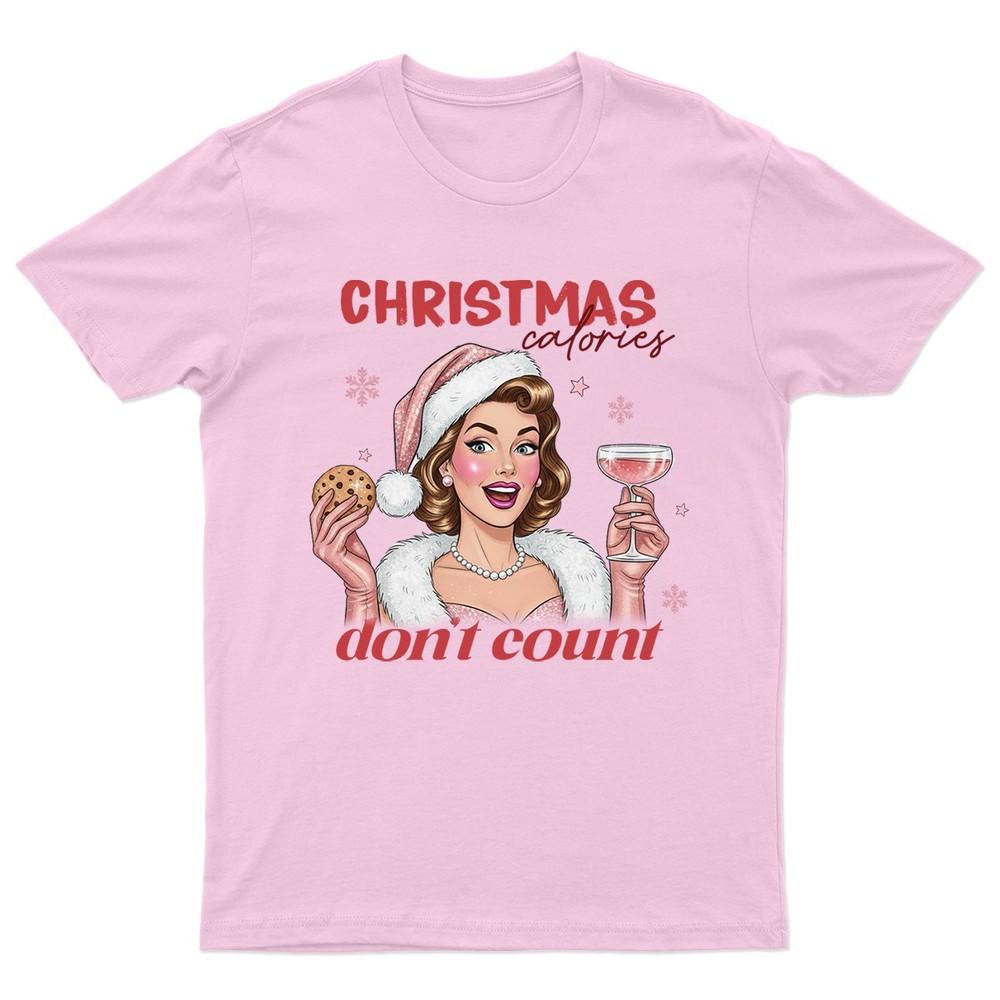 Christmas Calories Dont Count TShirt Unisex Gift Retro Seasonal Funny Xmas