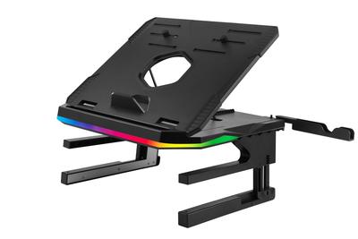 ENERMAX Load Capacity 10kg with LED 360 Degree Rotation 20 Level Adjustable Angle 3 Level Adjustable Height Black ELS001 R.T.STAND Multi-stand