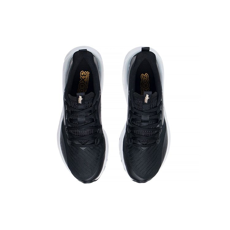 Li Ning Eazgo Shock Absorbing Low Top Running Shoes Men Sneakers Black ARES015-2