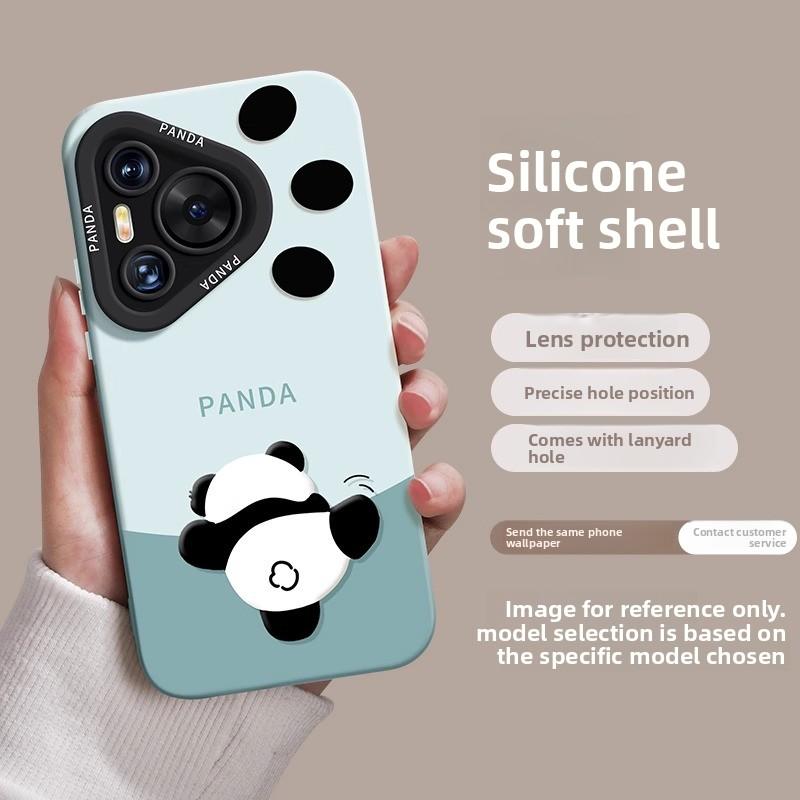 Kompatibel mit Huawei Pura 80 Handyhülle Neu 80 Pro Panda P70 Nische P70 Pro Niedlich 60 Stoßfest Trendig Lustig