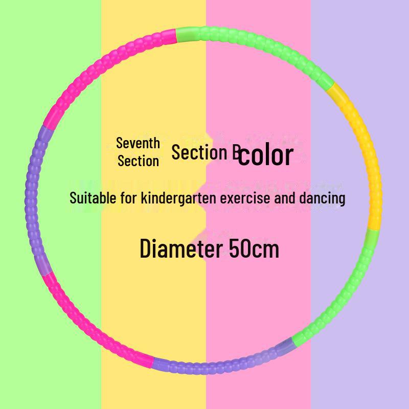 Detachable Plastic Hula Hoop for Young Children: Ideal for Beginners, Girls Ages 3-10, Kindergarten & Primary School.
