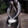 YiXing Lover Backflow Incense Burner Ceramics Sandalwood Incense Holders for Valentine's Day Gifts Home Decor Ornaments