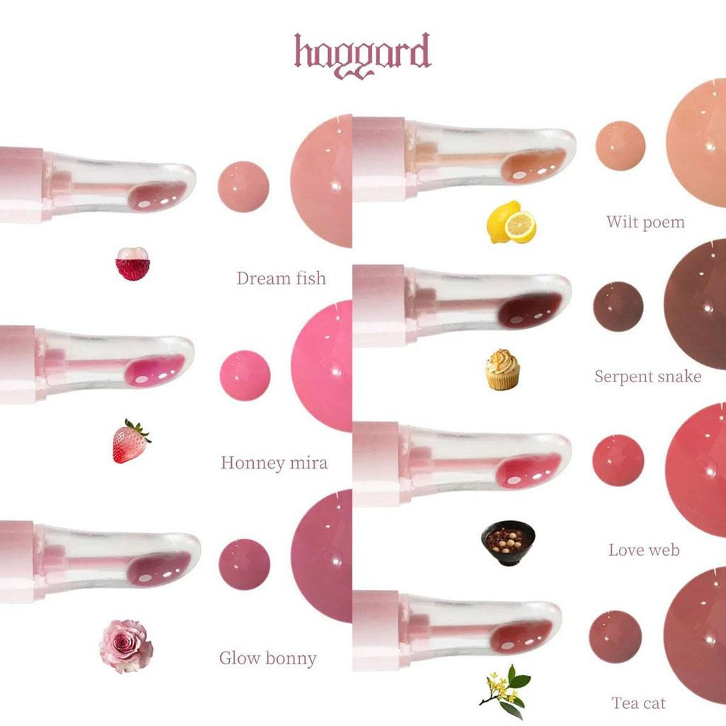 Haggard Glossy Lip Serum EMO MONSTER Series 3.5g/0.12oz (7 Color Options)
