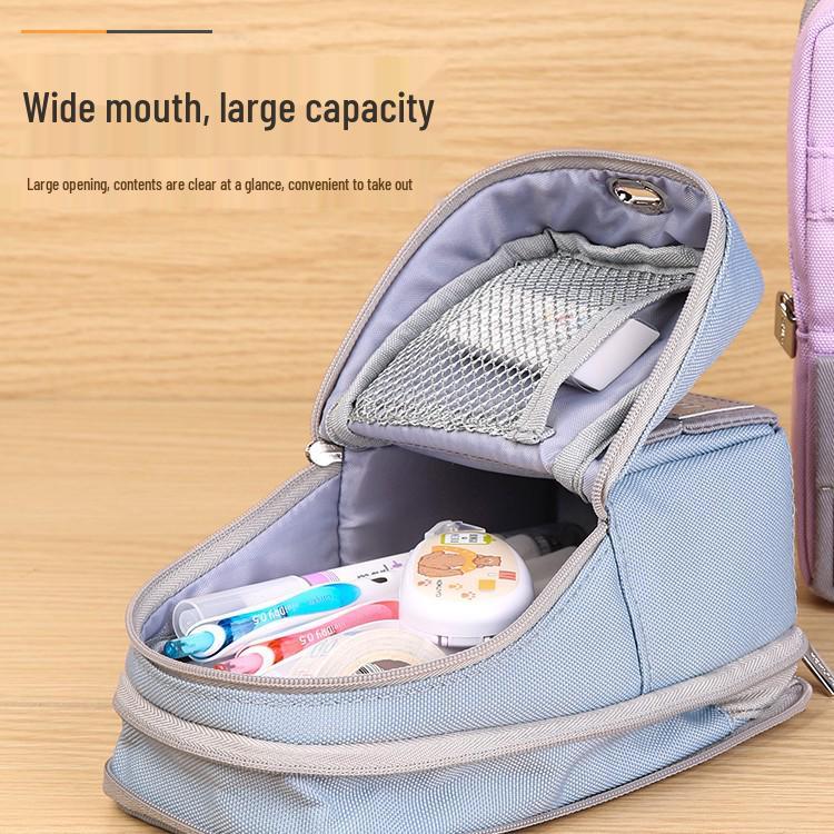 Kokuyo MAG CRITZ Standable Phone & Pencil Case - Large Capacity, Polyester