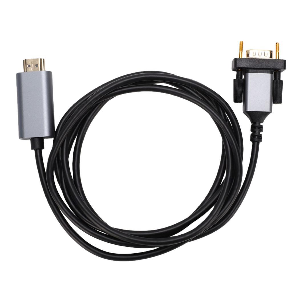HD Multimedia Interface To VGA Cable 6.56FT Male To Male Unidirectional Cord for Computer Desktop Laptop PC Monitor