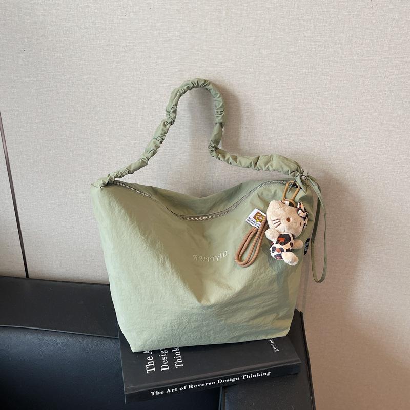 Canvas tote large-capacity bag women's 2025 spring and summer new shoulder bag fashion casual messenger bag