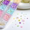 Trendy Resin 3D Petal Nail Art Accessories: Steel Beads & Small Flowers for DIY Nails, Earrings, Hair Clips.